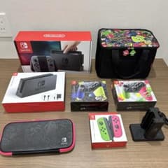 Nintendo Switch 本体 スプラトゥーン Proコン2個付き 箱あり - メルカリ