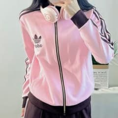 り*お様 adidas ピンクブラウン トラックジャケットジャージ M り*お様 adidas ピンクブラウン トラックジャケットジャージ M - メルカリ