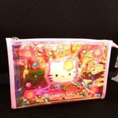 ハローキティ 45周年 ポーチ サンリオ パール ハイビスカス - メルカリ