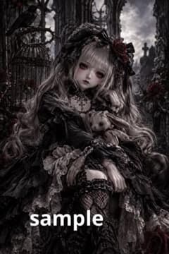 【B-5】ゴシック調 球体関節人形 ドール　アートポスターのサムネイル