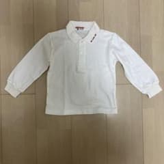 MIKI HOUSE ポロシャツ 長袖 ホワイト ミキハウス　100cmのサムネイル