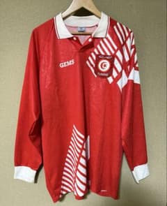 【美品】チュニジア代表 XL 支給品 イタリア製 長袖 サッカー ユニフォーム 美品】チュニジア代表 XL 支給品 イタリア製 長袖 サッカー