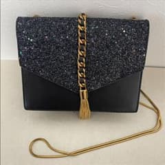 【値下げ】charles & keith チャールズアンドキースグリッターバックのサムネイル