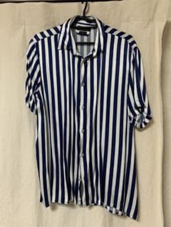 ZARA ストライプ シャツ ブルーのサムネイル