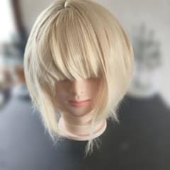 ショートボブ ウィッグ プラチナブロンドのサムネイル