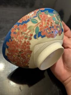 桑野むつ子(睦子) 百日紅 抹茶碗 8月 御所の花 十二ヶ月抹茶茶碗