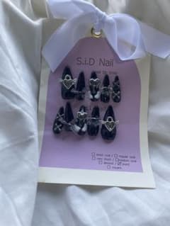 S.i.D Nail 地雷系ハートモチーフネイルチップのサムネイル