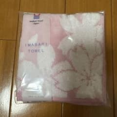 新品 今治タオル ハンカチ ピンク 花柄のサムネイル