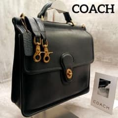 希少✨ オールドコーチ 2way ショルダーバッグ レザー 9927 ブラック