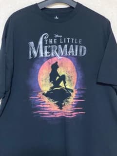 アニメT ビンテージ　ディズニー リトルマーメイド Tシャツ 黒のサムネイル