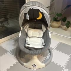 【美品】電動ベビーバウンサー ゆりかご グレー ラルタン LARUTANのサムネイル