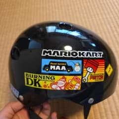 自転車 子供用ヘルメット マリオカート キッズ 50～54cm 黒 あさひ