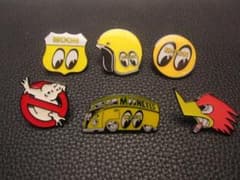 르*6님 신품 핀즈 핀 배지 6점 세트 /48/ 문 아이즈 고스트
