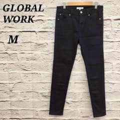 Global Work [M] Warm and Comfortable Stretch Denim, Navy