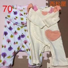 西松屋 70女の子 長袖ロンパースのサムネイル