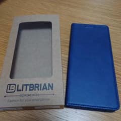 Xperia5　手帳型スマホケース　ネイビーのサムネイル