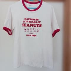 UNIQLO UT PEANUTS 75周年記念 リンガーTシャツ XLのサムネイル
