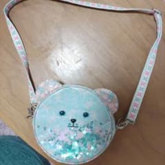 곰 모양 포셰트 스팽글 들어간 fafa