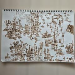 アクリル・ガッシュ アート作品 動物 B4原画 - メルカリ