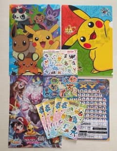 非売品ポケモンキャラクターグッズ9点セット クリアファイル 下敷き