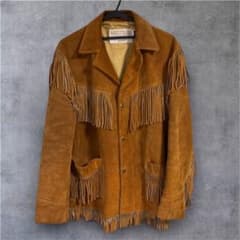 Schott WESTERN フリンジ スエードジャケット USA製 42 茶 - メルカリ