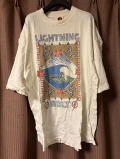 【スペシャル】80s USA製 ライトニングボルト ヴィンテージ Tシャツ Lのサムネイル