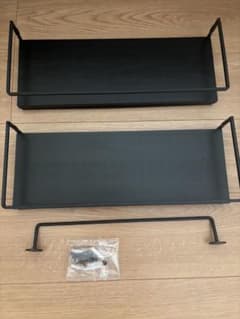 SIUSA ウォールシェルフ 2個セット タオルバー付きのサムネイル