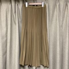 DoCLASSEプリーツスカート ロング丈 ブラウン L/XLのサムネイル