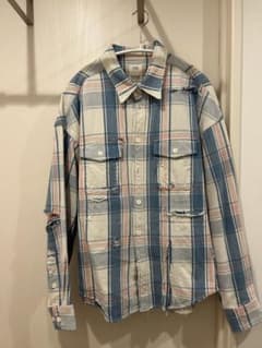 visvim ネルシャツ ダメージ加工 チェックのサムネイル