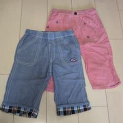 MIKI HOUSE 130cm ハーフパンツ 2枚セットのサムネイル