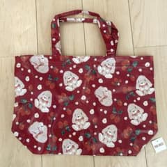 新品 ピンクハウス たれ耳うさぎ レッド トートバッグ