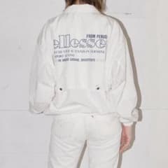 LUIK ellesse ブルゾン 白 - メルカリ