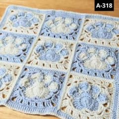 モチーフ編み　 ベットカバー　マルチカバー　1点のみ❣ フェリシモ公式】おすすめのモチーフ 編み ベッド カバーアイテム情報