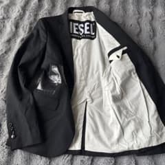 DIESEL テーラードジャケット 46 グランジ加工 y2k ブラック M DIESEL テーラードジャケット 46 グランジ加工 y2k ブラック M - メルカリ