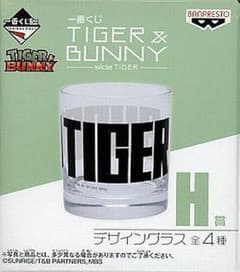 TIGER & BUNNY 디자인 글라스 이치 반 쿠지 타이거 & 토끼 타이 바니