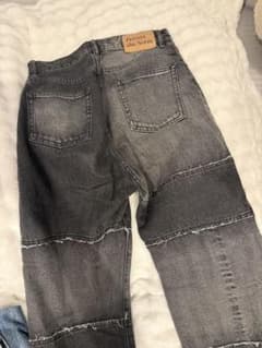 W.W.G パッチワークデニムパンツ グレーのサムネイル