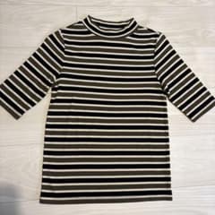 GU ストライプ 五分袖 Tシャツ Mのサムネイル