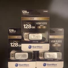 SanMax USBメモリ 128GB USB 3.2 Gen1 3個セット - メルカリ