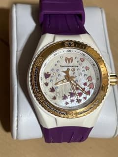 TechnoMarine ホワイト/パープル 時計
