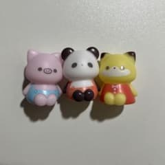 動物マスコットフィギュア 3体セットのサムネイル
