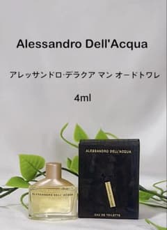 廃盤希少Alessandro Dell'Acqua マン オードトワレ 4ml - メルカリ