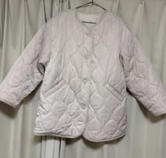 Mサイズ キルティングジャケット アイボリー