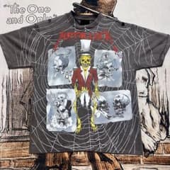 Metallica メタリカ スカル ヴィンテージTシャツ 両面プリントのサムネイル