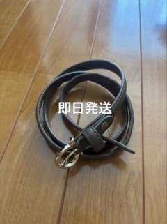 【即日発送】ブラウン レザー ベルト リングバックルのサムネイル