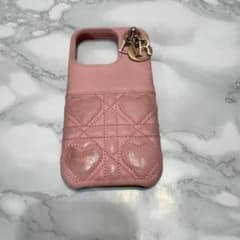 ディオール iPhoneケース ピンク ハート キルティング - メルカリ