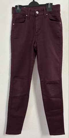 Lee スキニーパンツ XS バーガンディ 暗紫