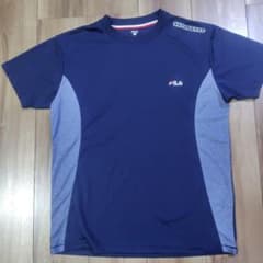 FILA フィラ メンズ Tシャツ ネイビー Mサイズのサムネイル