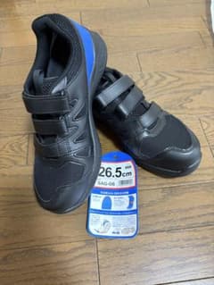 ミドリ安全製　安全靴　SAG-08 26.5cm ブラック/ブルー　新品未使用のサムネイル