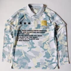 Russeluno ラッセルノ ポロシャツ ゴルフ 総柄 2way size4 Russeluno ラッセルノ ポロシャツ ゴルフ 総柄 2way size4 - メルカリ