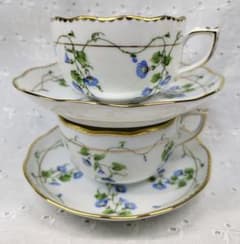 2客✨美品✨高級✨ヘレンド モーニンググローリー 朝顔 カップ